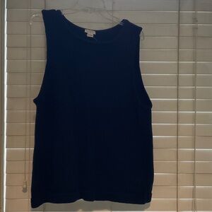 J. Crew Navy Textured Knit Top